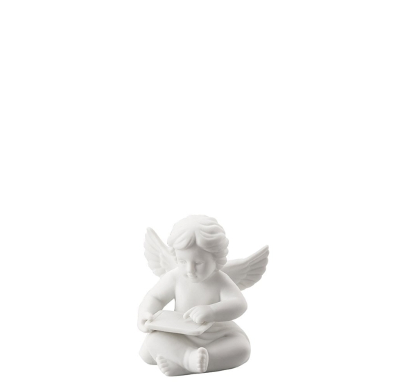 Angel small White-mat Angel with tablet